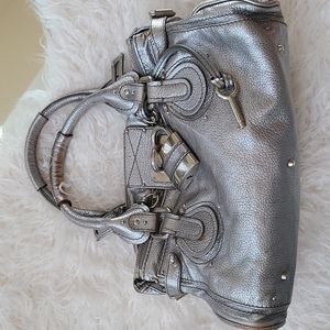 Silver Chloe Paddington handbag